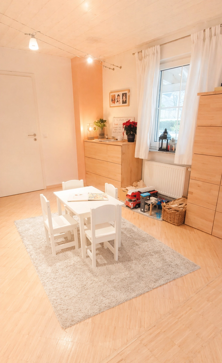 Die kleine Spiel- und Bauklotz-Ecke Kleine Spielecke